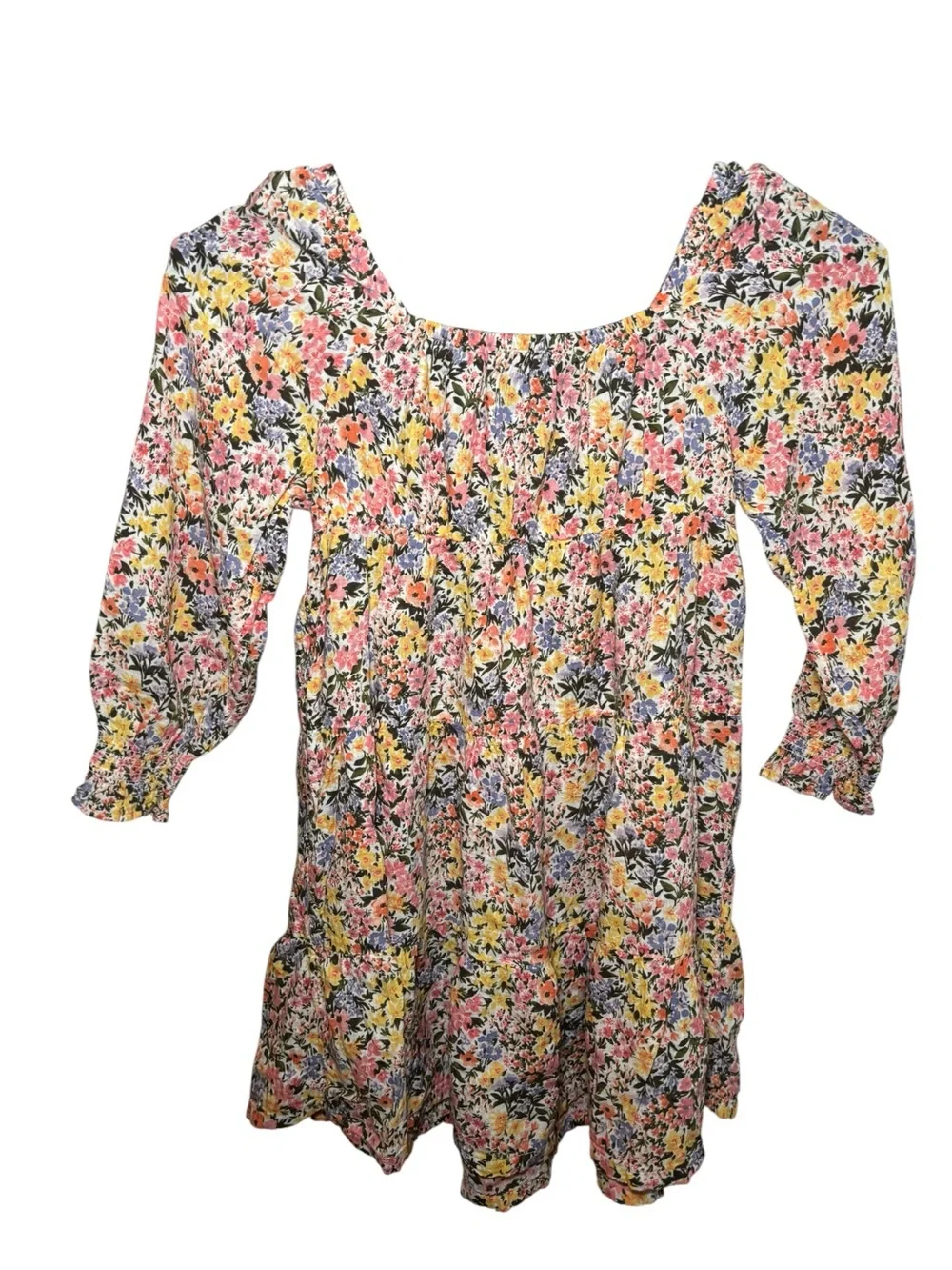 Old Navy Floral Smocked Dress Size 8